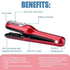 Rechargeable Cordless Split Hair Trimmer, Hair Split Ends Trimmer, Damaged Hair Remover, Hair Care Repair Treatment