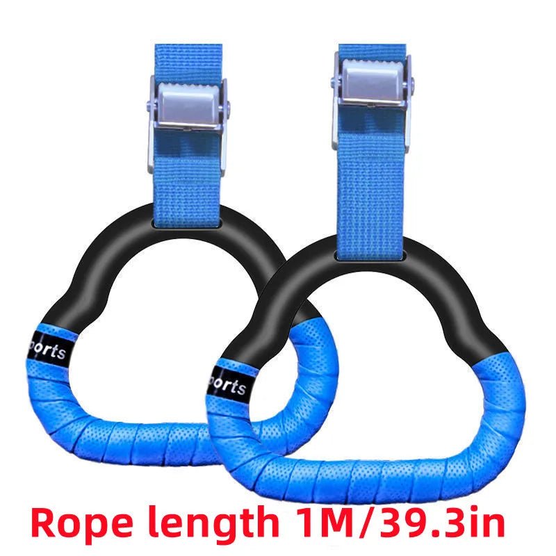 Kids Gymnastics Rings with Adjustable Straps – Non-Slip Swing Rings for Exercise, Pull-Up, Fitness & Play – Indoor Outdoor Gym Equipment