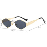 New Fashion Sunglasses UV400 Polygon Trendy Celebrity Eyewear Retro Sun Glasses