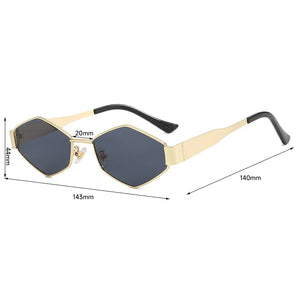 New Fashion Sunglasses UV400 Polygon Trendy Celebrity Eyewear Retro Sun Glasses