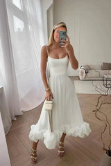 white midi dress