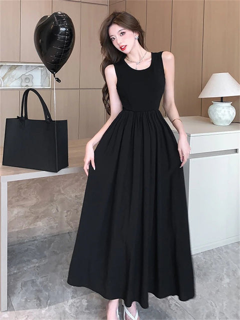 Maxi Dress Women Chic Long A-Line Vintage Loose Elegant Wedding Guest Prom Evening Party Dress