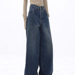 Pretty Ladies High Waist Oversized Jeans Pants