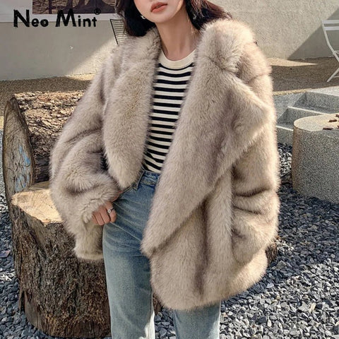 Faux Fur Coat 