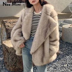 Faux Fur Coat 