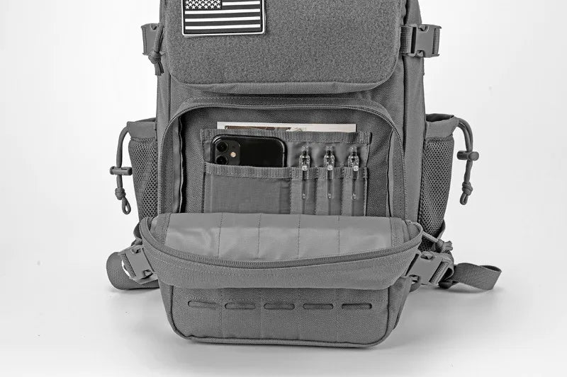 25L Durable Tactical Backpack - Water-Resistant, 25L Capacity, Multi-Compartment Outdoor Daypack