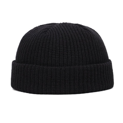 Winter Warm Beanies Casual Short Thread Hat Streetwear Unisex Warm Knit Cap