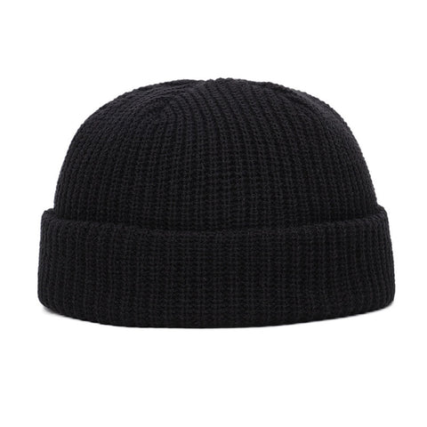 Knitted Beanie Unisex Winter Warm Casual Short Thread Streetwear Hat Cold Weather Fashion