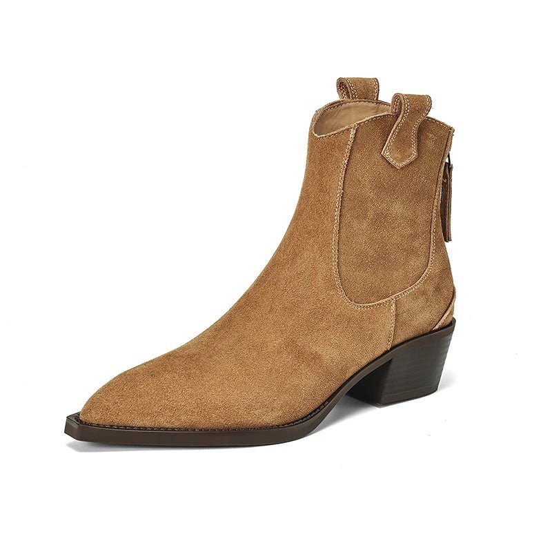 Suede Ankle Boot khaki