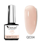 Quick Construction Nail Gel Semi Transparent Jelly Color Nail Gel Polish Strengthener Soak Off UV LED Nude Pink Gel