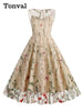 Floral Embroidered Mesh Overlay Dress Vintage Long Dresses for Women High Waist Party Elegant Summer Dress