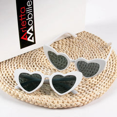 6/8-Pair Vintage Heart Shaped Sunglasses Bachelorette Party Bride Bridesmaid Sunglasses Wedding Bridal Shower Party Favors Gifts