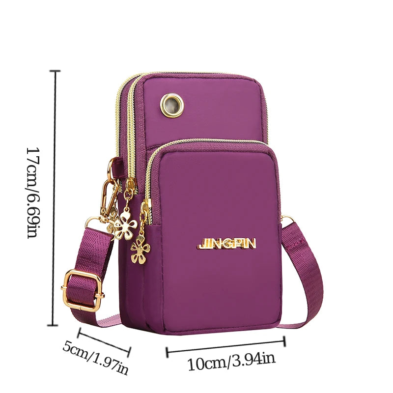 Mini Crossbody Bag purple - dimensions