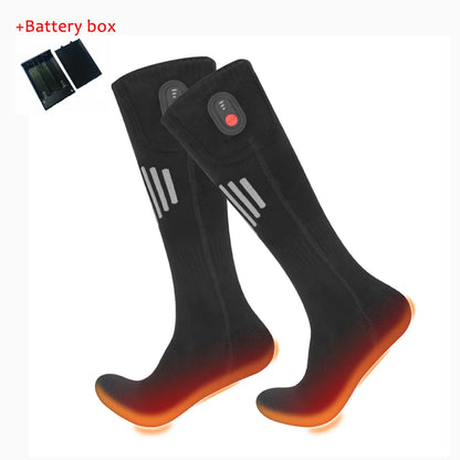 Heated Socks with battery black