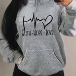 women's hoodie grey