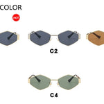 New Fashion Sunglasses UV400 Polygon Trendy Celebrity Eyewear Retro Sun Glasses