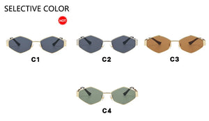 New Fashion Sunglasses UV400 Polygon Trendy Celebrity Eyewear Retro Sun Glasses