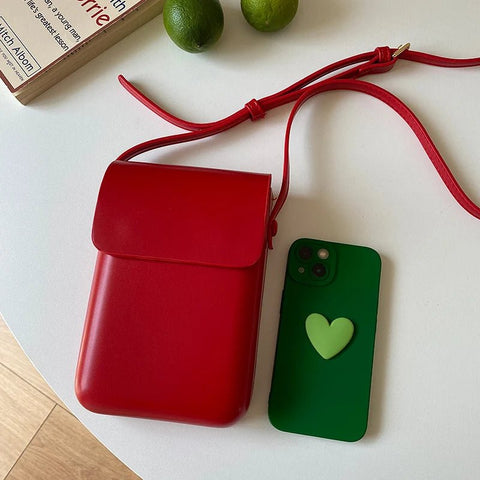 Shoulder Bag Women Small PU Leather Crossbody Mini Sling Messenger Casual Phone Purse Wallet
