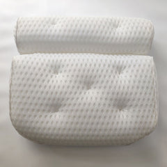 3D Mesh Spa Bathtub Pillow with Suction Cups Extra Thick Spa Bathtub Cushion for Head, Neck, Back and Shoulder Support