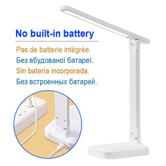 Table Lamp Touch Dimmable LED Light Eye Protect For Computer/Desktop, Rechargeable