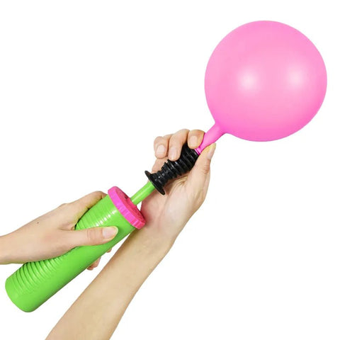 Balloon Pump Air Inflator Hand Push Portable Baby Shower Birthday Wedding Party Decor Supply Tool