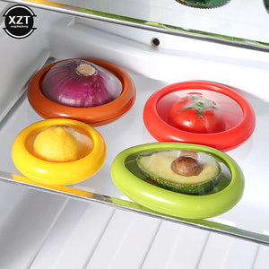 Creative Kitchen Storage Box Fruit Vegetable Container Keeps Veggies Fresh for Avocado Tomato Lemon Onion Kitchen Gadget