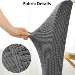 Jacquard Chair Cover Corn Kernel Fabric Universal Size Chair Covers Stretchy Seat Slipcovers for Dining Room Home Decor