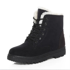Boutique Fashion Women's Boots For Winter Ankle Boots with Fur Lining