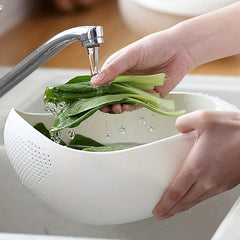 Rice Drainage Basket Rice Filter Fruit and Vegetable Small Drainage Sieve Kitchen Tools Multi-Purpose