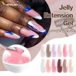 50ml Hard Jelly Nail Extension Gel Nail Builder Art French Nail Gum Clear Natural Color Soak Off UV Construction Gel