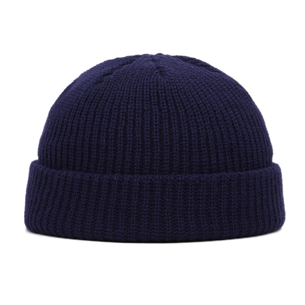 Winter Warm Beanies Casual Short Thread Hat Streetwear Unisex Warm Knit Cap