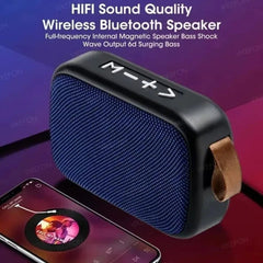 Bluetooth speaker with smartphone on a colorful background