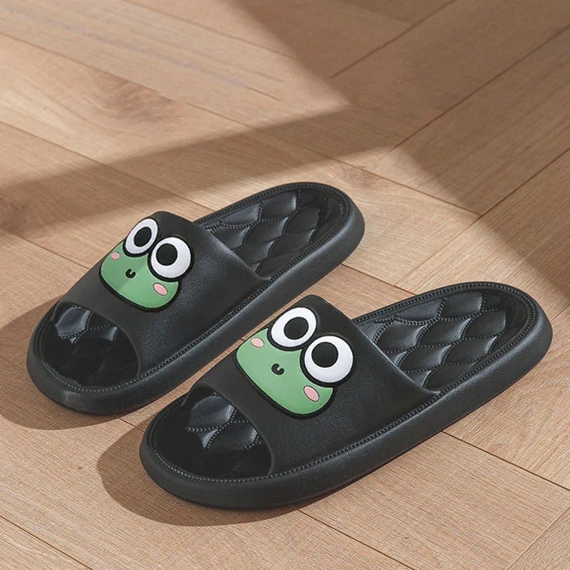 Adorable Frog-Face Slippers – Cute, Comfortable & Stylish Slide Sandals