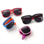 Children's Foldable Sunglasses, Boys and Girls UV400 Sunshades, Colorful UV Resistant Sunglasses