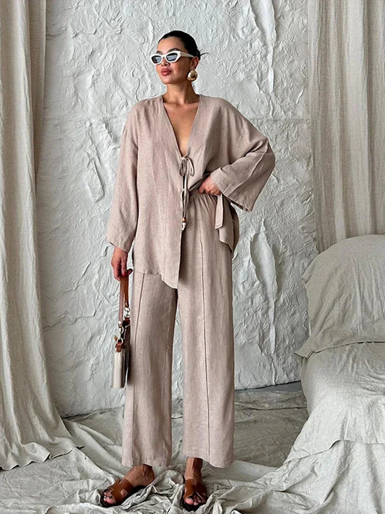 pant suit khaki