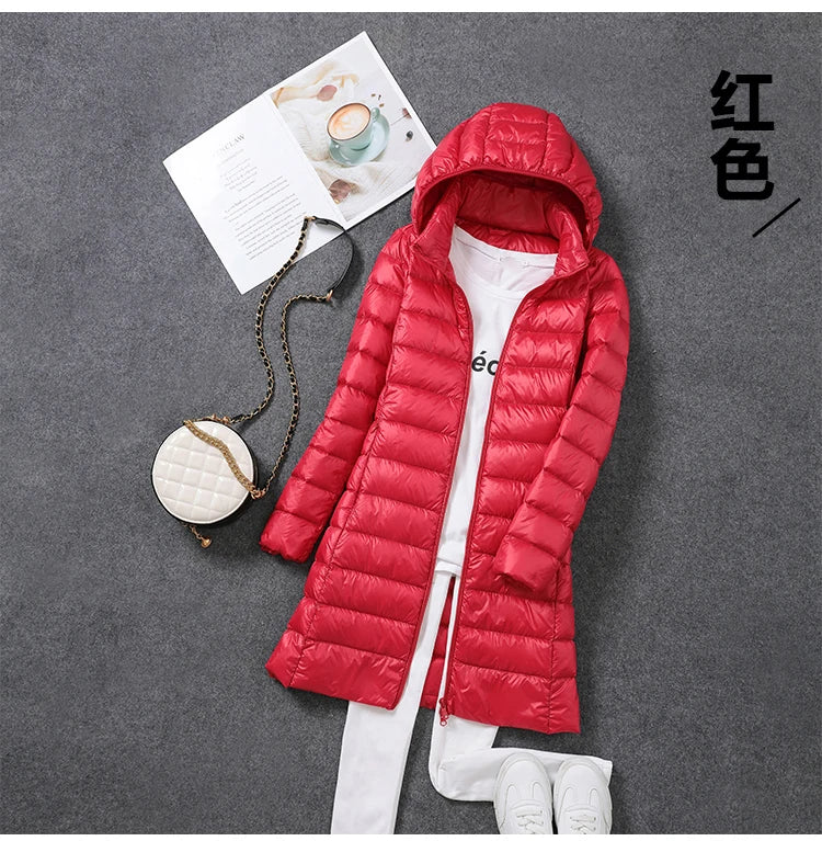 Women’s Hooded Quilted Winter Jacket - Warm, Stylish, & Cozy (M-5XL)