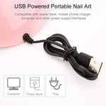 Nail Dryer Machine Portable  Nail Lamp USB Cable For Drying Curing Nails Varnish with 18-Piece Beads UV LED Lamp