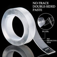 1/3/5m Nano Tape Double-Sided Adhesive Tape Traceless Waterproof Tape For Bathroom Kitchen Sink, etc. Tap Gel Sticker