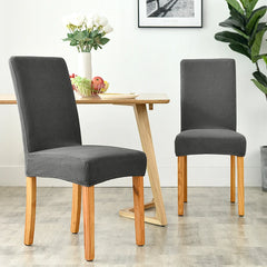 Jacquard Chair Cover Corn Kernel Fabric Universal Size Chair Covers Stretchy Seat Slipcovers for Dining Room Home Decor