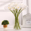 5/10Piece Real Touch Lily Artificial Flowers White Wedding Bouquet Bridal Shower Party Home Flower Decoration Fake Flowers