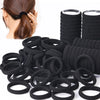 50/100 Pack Black Hair Bands for Women Girls Hairband High Elastic Rubber Band Hair Ties Ponytail Holder Scrunchies