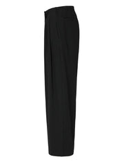 High Waist Pleated Irregular Long Wide Leg Pants Loose Fit Pants for Women