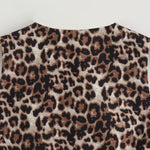 Women's Leopard Print Vest New Fashion V-Neck Single-Breasted Casual Vest Top