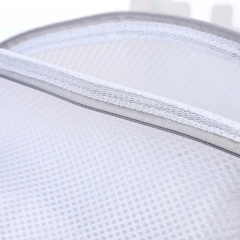 Mesh Washing Machine Shoes Bag Anti-deformation Zipper Laundry Bag