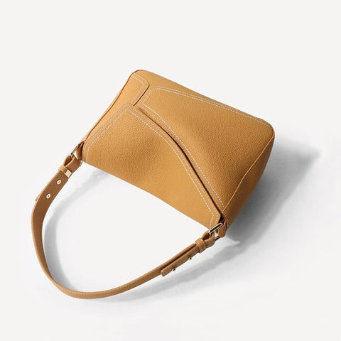 Shoulder Bag Women Soft Leather Flap Underarm Boutique Design Crossbody Messenger Handbag Purse