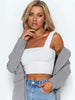 Square Collar Crop Top Women Slim Sleeveless Irregular Exposed Navel Casual Summer Fashion