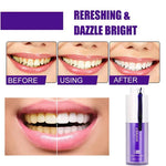 Purple Whitening Toothpaste Removes Stains Reduces Yellowing Care For Teeth & Gums Fresh Breath Brightens Teeth 30ml