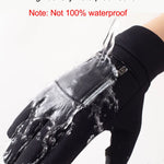 Winter Warm Touch Screen Compatible Gloves Outdoor Windproof Waterproof Cold-proof Gloves Unisex Driving Cycling Fishing Ski Gloves