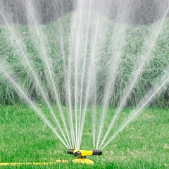 Water Sprinkler 360° Automatic Rotating Trigeminal Sprinkler For Irrigation Rotating Sprinkler Sprinkler Sprayer Lawn Watering Gardening