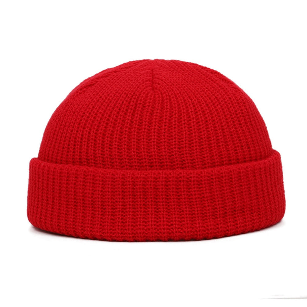 Winter Warm Beanies Casual Short Thread Hat Streetwear Unisex Warm Knit Cap